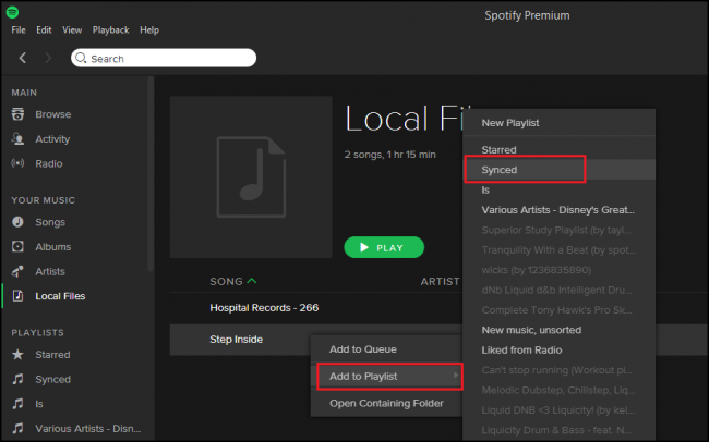 Spotify local files location