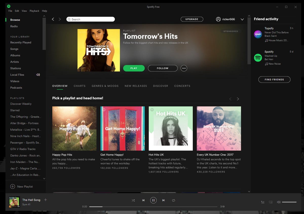 Spotify nov 2017 site downloads